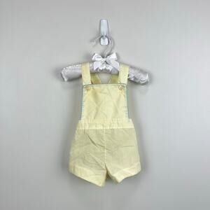 Vintage Light Yellow Sun Suit Overalls 3-6 Months